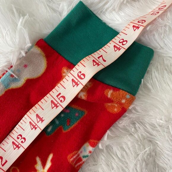 Kids Ginger Bread Hoodie One Piece in Orange and Red Holiday Comfy - Picture 3 of 8